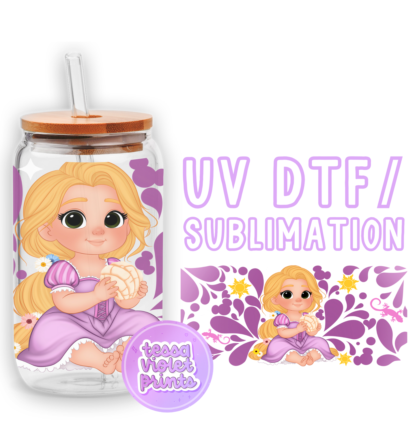 a jar with a picture of a little girl on it