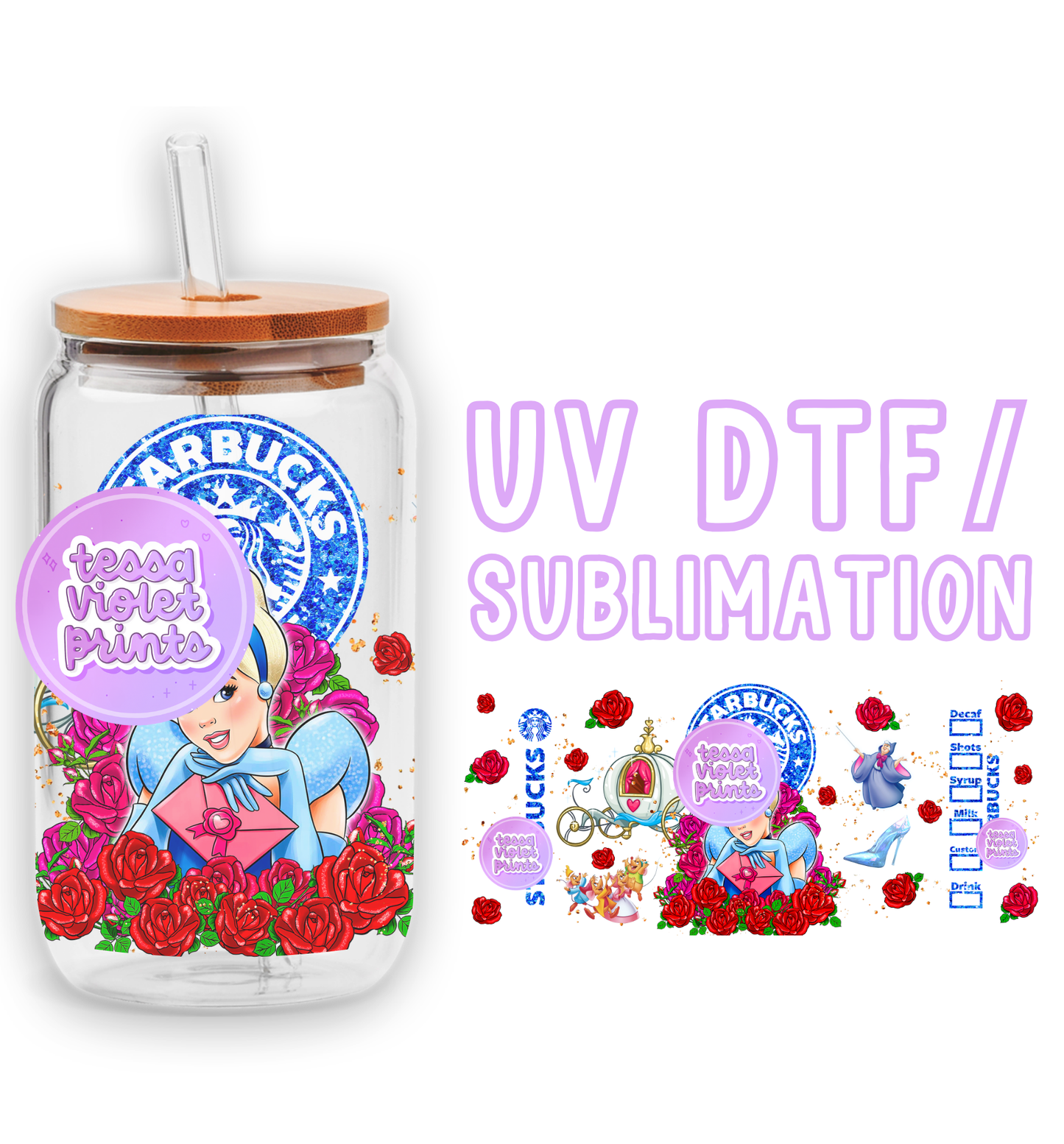 a glass jar with a lid and a sticker on it