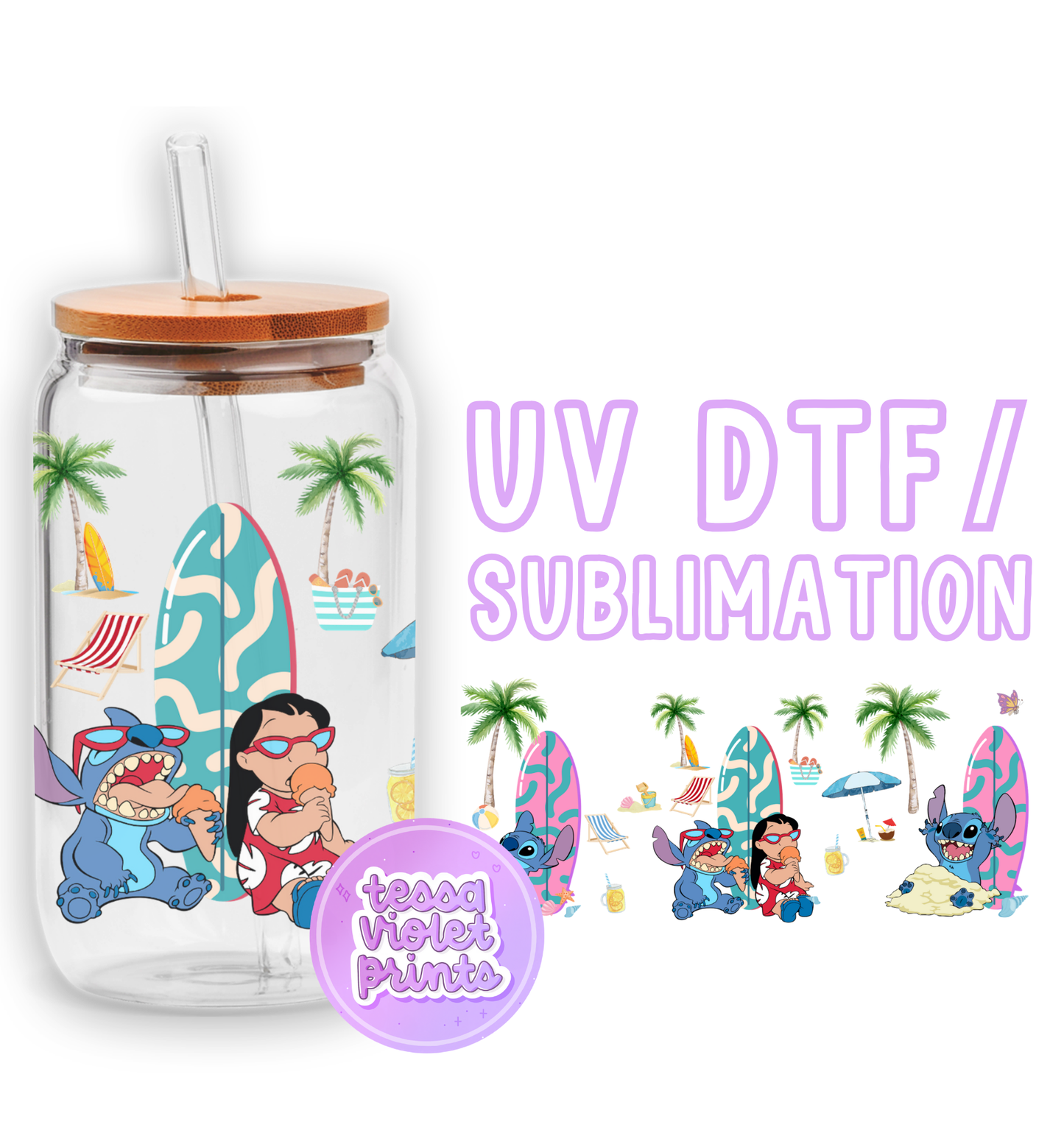 a glass jar with a cartoon character on it