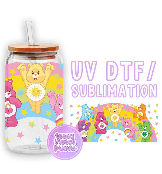 a picture of a jar with a bear on it