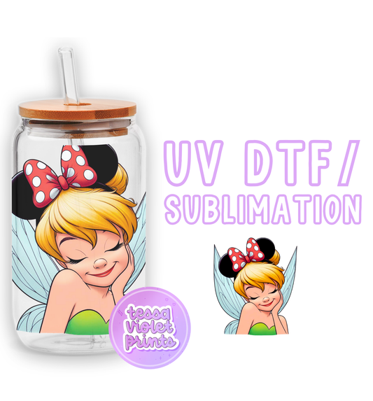 a glass jar with a cartoon character on it