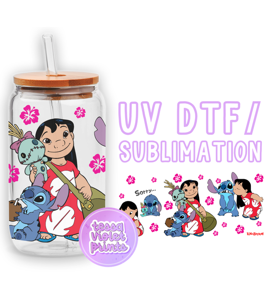 a glass jar with a cartoon character on it