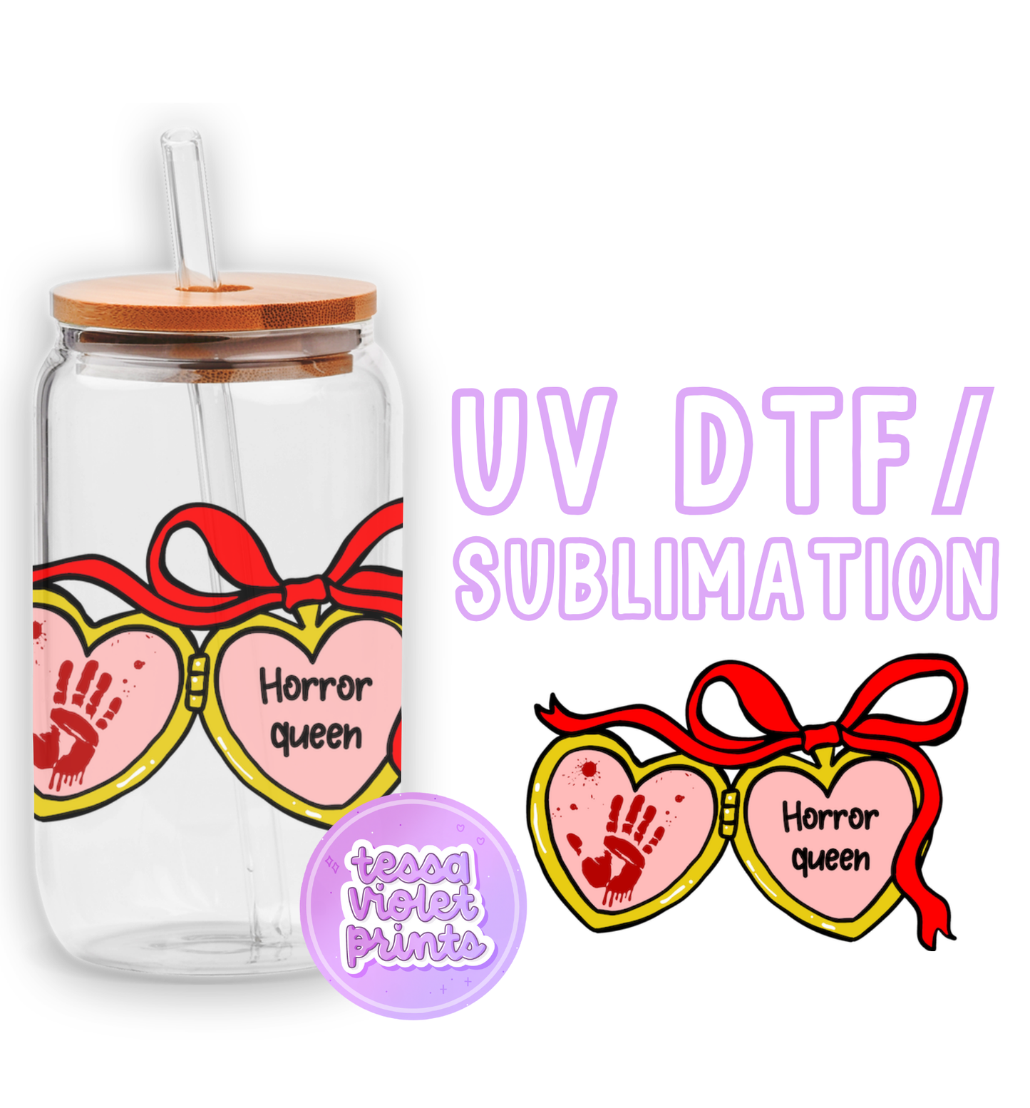 a picture of a glass jar with a straw