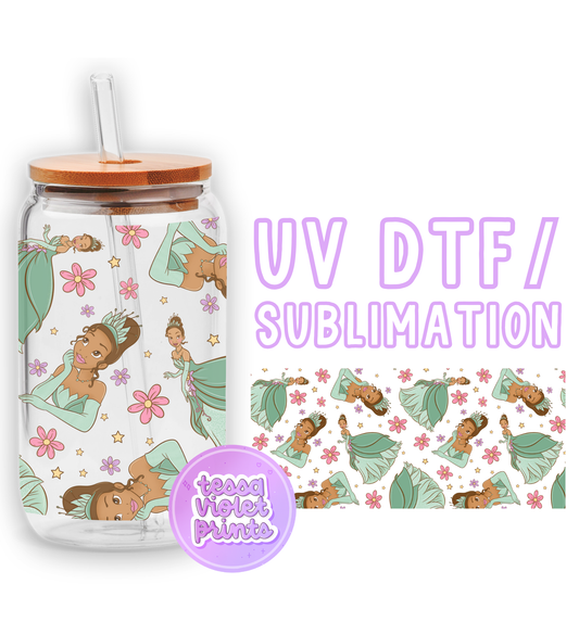 a glass jar with a lid and a sticker with a picture of a girl