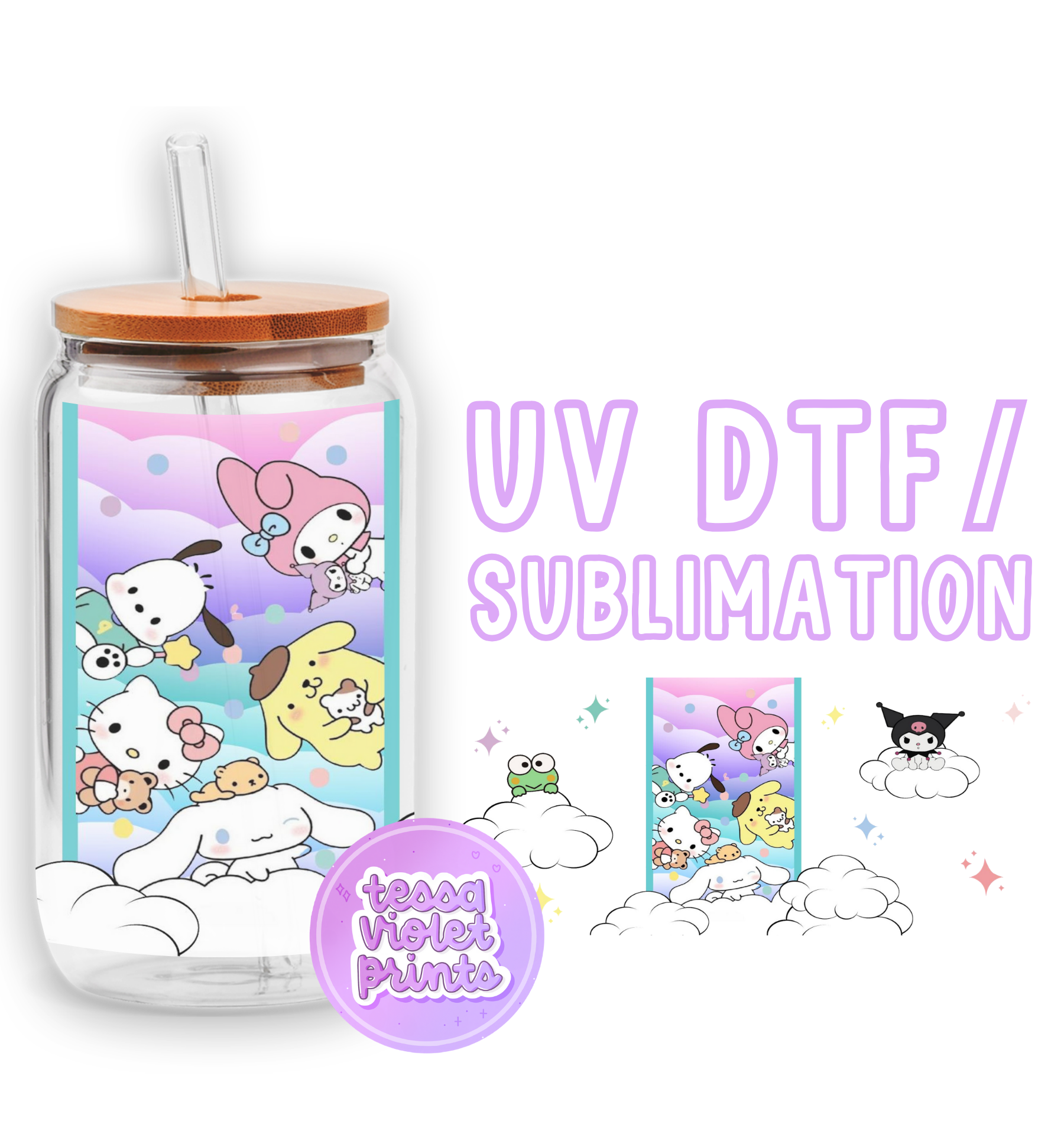 a glass bottle with a straw in it