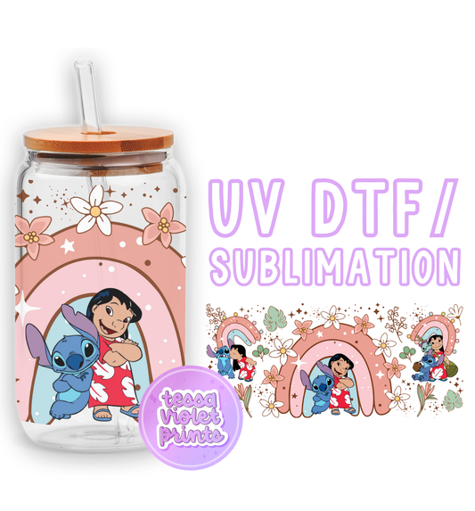 a glass jar with a cartoon character on it