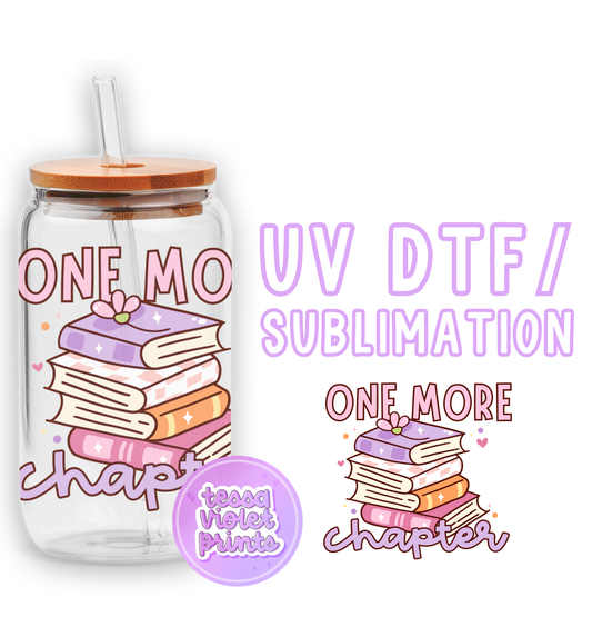 a glass jar with a straw lid and a sticker with a stack of books