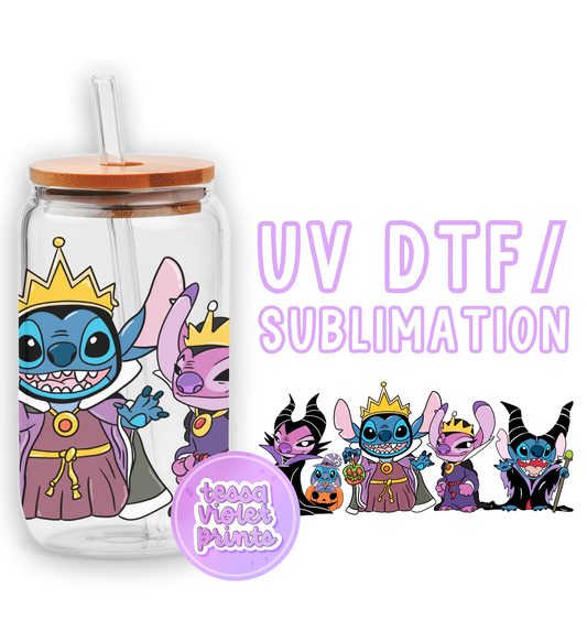 a glass jar with a picture of cartoon characters on it