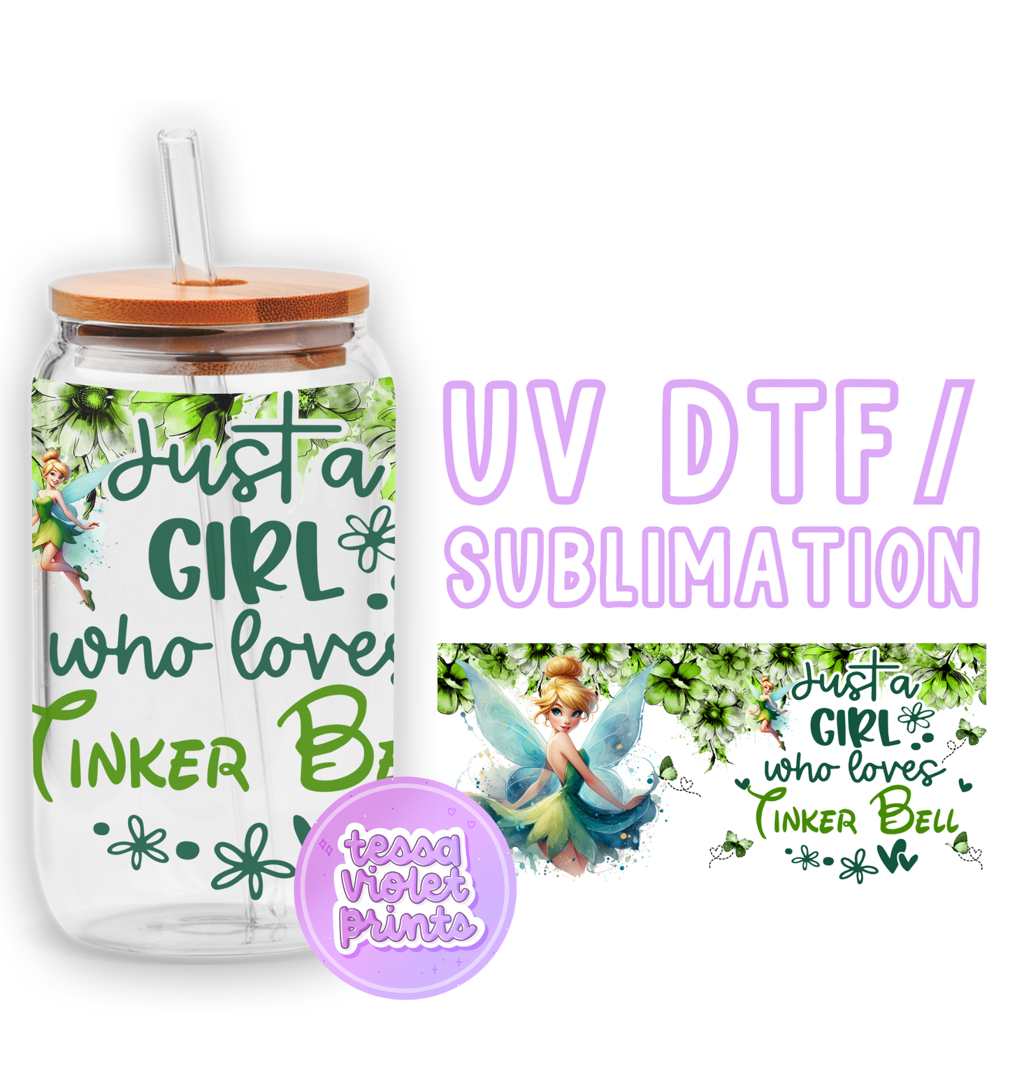 a glass jar with a fairy tinker tinker tinker tinker tinker