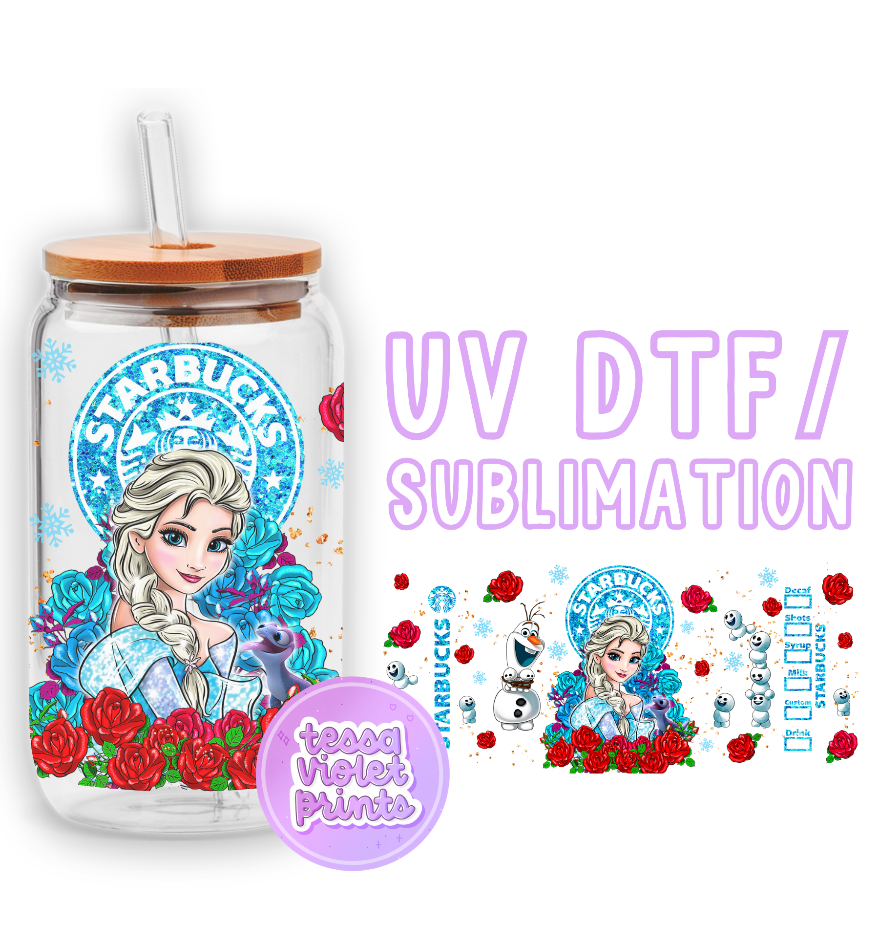 a jar with a picture of a girl on it