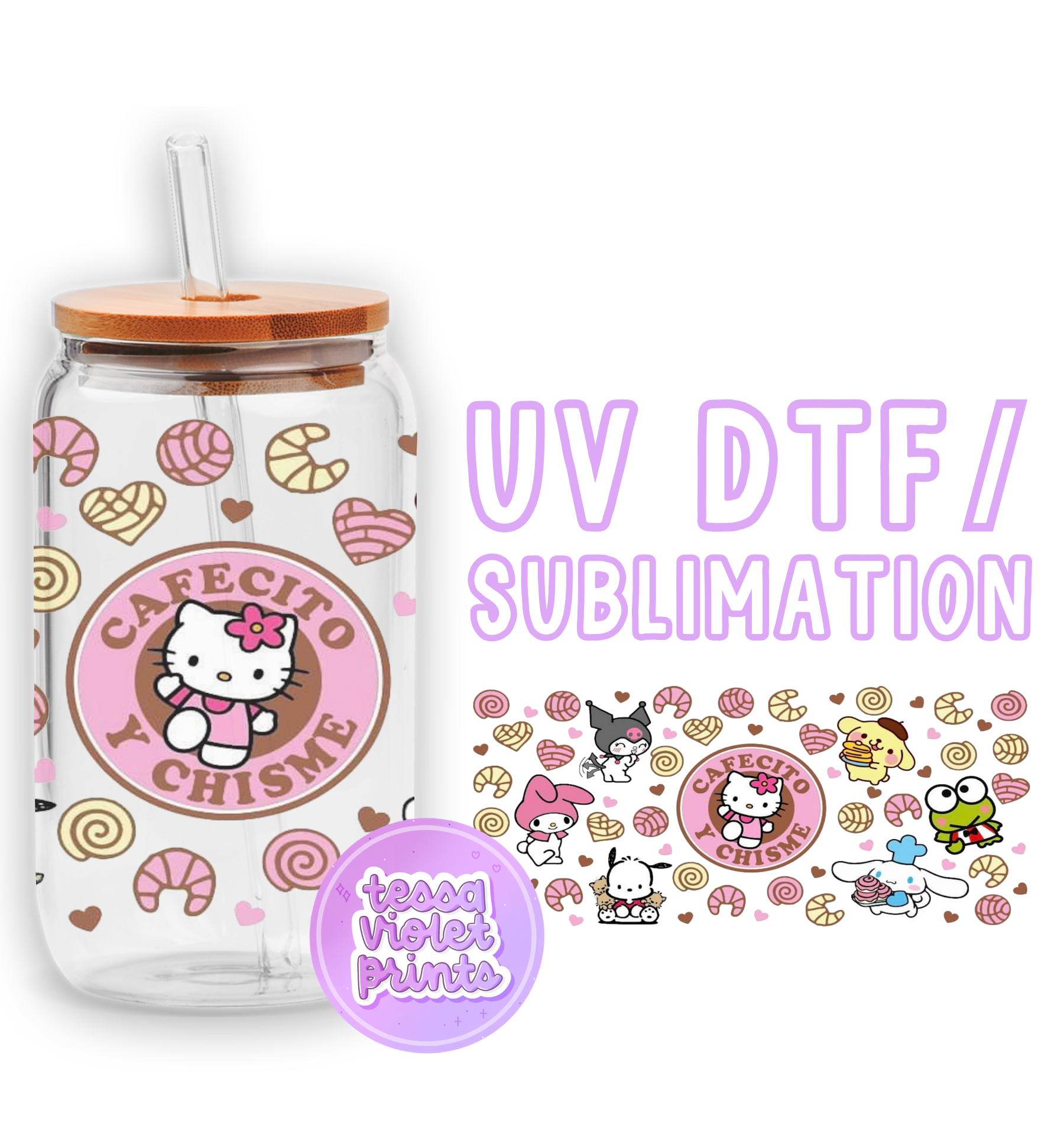 a hello kitty drink bottle with a straw in it