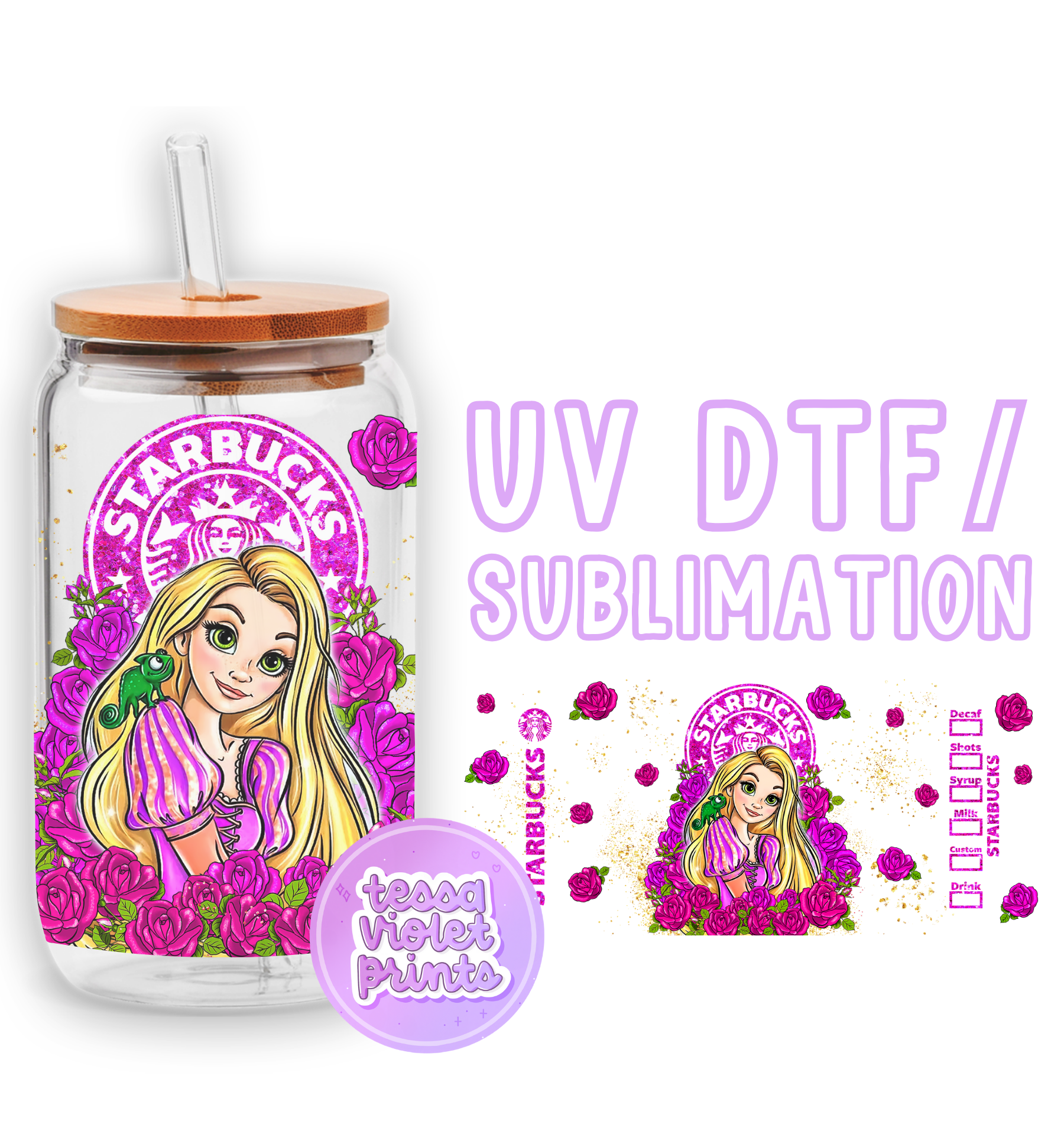 a jar with a picture of a girl on it